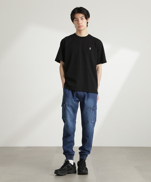 NANO universe（ナノユニバース）の「スリムフィット ジョガーカーゴパンツ（カーゴパンツ・メンズ・ブラック/ブルー・L/M/S）」の11枚目の写真