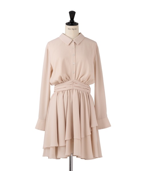 Her lip to（ハーリップトゥー）の「2Way Shoulder Ruched Top（T