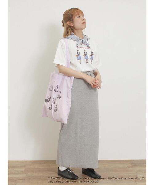 Samansa Mos2（サマンサ モスモス）の「【オズの魔法使/ドロシー】 プリントTシャツ（Tシャツ/カットソー・レディース・オフホワイト/ピンク・F）」の6枚目の写真