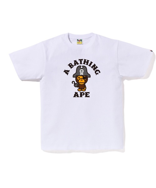 A BATHING APE(アベイシングエイプ)の「CAPTAIN MILO PIRATE TEE(Tシャツ/カットソー・メンズ・チャコール/ピンク/ホワイト/ブラック・XX-LARGE/X-LARGE/MEDIUM/LARGE/SMALL)」の2枚目の写真