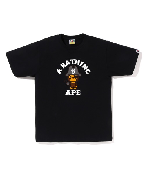 A BATHING APE(アベイシングエイプ)の「CAPTAIN MILO PIRATE TEE(Tシャツ/カットソー・メンズ・チャコール/ピンク/ホワイト/ブラック・XX-LARGE/X-LARGE/MEDIUM/LARGE/SMALL)」の3枚目の写真