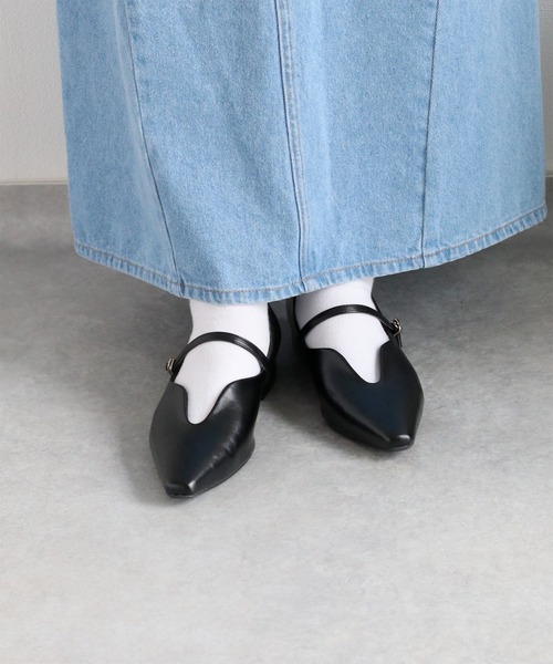 cepo（セポ）の「Ｕカットストラップパンプス（パンプス・レディース・ブラック/オフホワイト/シルバー・M/L）」の14枚目の写真