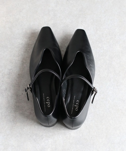 cepo（セポ）の「Ｕカットストラップパンプス（パンプス・レディース・ブラック/オフホワイト/シルバー・M/L）」の9枚目の写真