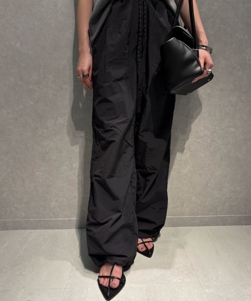 【セットアップ対応】ウエストゴム撥水リサイクルナイロンパンツ