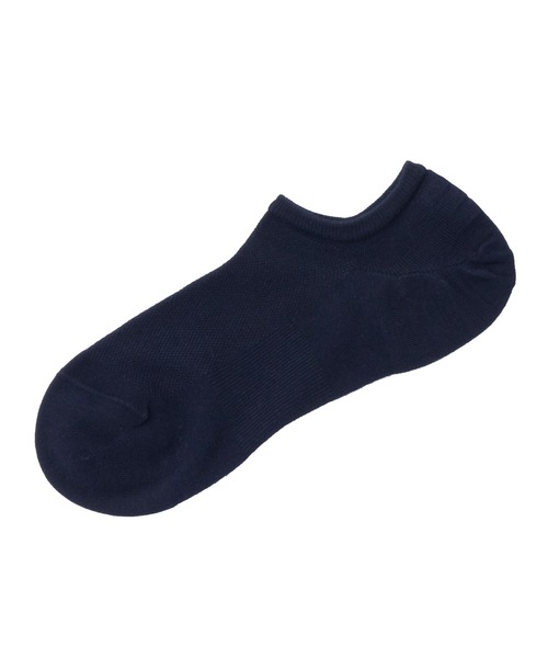 NAVY(ネイビー)の「NAVY 薄手 無地メッシュ スニーカーインソックス 25-27cm(ソックス/靴下・メンズ・グレー系/ブラック/ネイビー・FREE)」の10枚目の写真