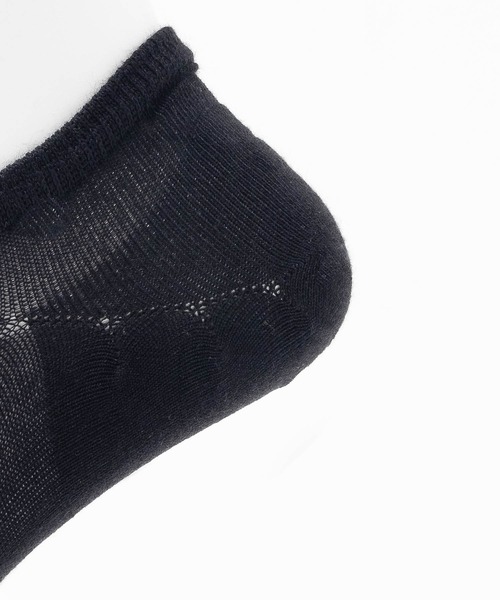 NAVY(ネイビー)の「NAVY 薄手 無地メッシュ スニーカーインソックス 25-27cm(ソックス/靴下・メンズ・グレー系/ブラック/ネイビー・FREE)」の7枚目の写真