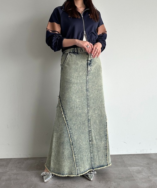 apres jour mignon(アプレジュールミニョン)の「切り替えデニムスカート(スカート・レディース・ブラック系その他/ブルー系その他・SMALL/MEDIUM/X-LARGE)」の11枚目の写真