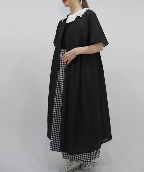 haupia（ハウピア）の「夏の小鳥【ワンピース】（ワンピース・レディース・ネイビー/オフホワイト/チャコールグレー・MEDIUM）」の7枚目の写真