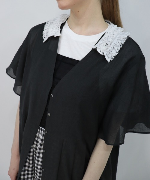 haupia（ハウピア）の「夏の小鳥【ワンピース】（ワンピース・レディース・ネイビー/オフホワイト/チャコールグレー・MEDIUM）」の8枚目の写真