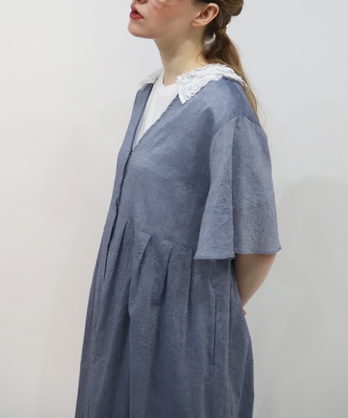 haupia（ハウピア）の「夏の小鳥【ワンピース】（ワンピース・レディース・ネイビー/オフホワイト/チャコールグレー・MEDIUM）」の12枚目の写真