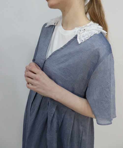 haupia（ハウピア）の「夏の小鳥【ワンピース】（ワンピース・レディース・ネイビー/オフホワイト/チャコールグレー・MEDIUM）」の13枚目の写真