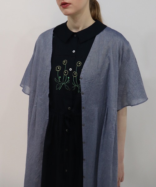 haupia（ハウピア）の「夏の小鳥【ワンピース】（ワンピース・レディース・ネイビー/オフホワイト/チャコールグレー・MEDIUM）」の15枚目の写真