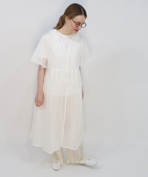 haupia（ハウピア）の「夏の小鳥【ワンピース】（ワンピース・レディース・ネイビー/オフホワイト/チャコールグレー・MEDIUM）」の17枚目の写真