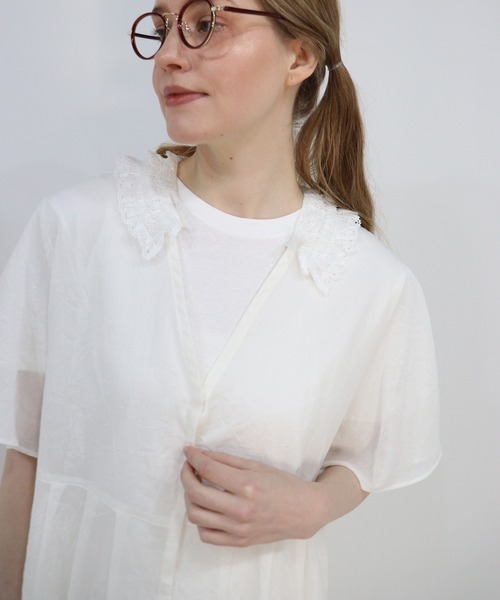 haupia（ハウピア）の「夏の小鳥【ワンピース】（ワンピース・レディース・ネイビー/オフホワイト/チャコールグレー・MEDIUM）」の18枚目の写真