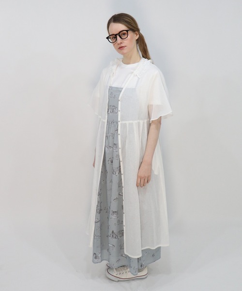 haupia（ハウピア）の「夏の小鳥【ワンピース】（ワンピース・レディース・ネイビー/オフホワイト/チャコールグレー・MEDIUM）」の20枚目の写真