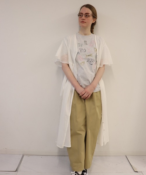 haupia（ハウピア）の「夏の小鳥【ワンピース】（ワンピース・レディース・ネイビー/オフホワイト/チャコールグレー・MEDIUM）」の22枚目の写真