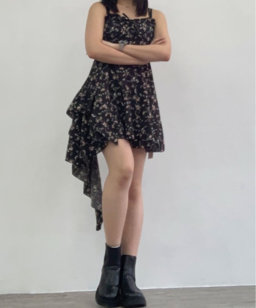 kirakiraShop（キラキラショップ）の「イレギュラーヘム 花柄