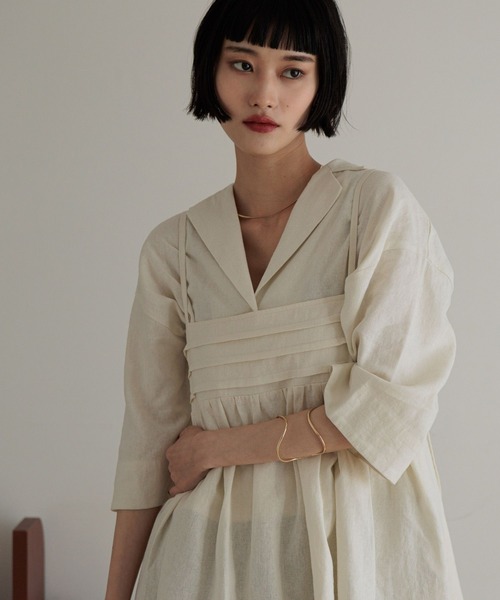 LOWRYS FARM(ローリーズファーム)の「ノルマンディキャミ 248337(キャミソール・レディース・ブラウン/アイボリー/ブルー/チャコールグレー・FREE)」の6枚目の写真