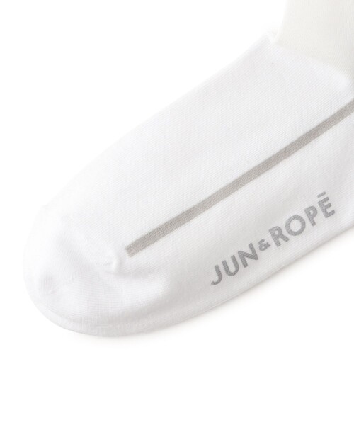JUN&ROPE'(ジュンアンドロペ)の「シースルーラインソックス(ソックス/靴下・レディース・ブラック/ホワイト・FREE)」の4枚目の写真