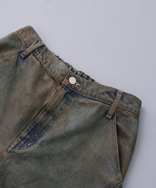 PUBLIC DENIM 立体裁断ワイドバギーパンツ（デニムパンツ