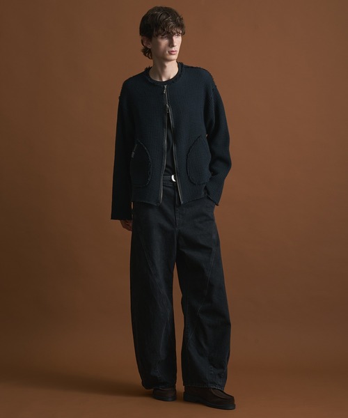 PUBLIC TOKYO（パブリックトウキョウ）の「PUBLIC DENIM　ワイドバギーパンツ（デニムパンツ・メンズ・その他2/グリーン/ブラック・1/2）」の14枚目の写真