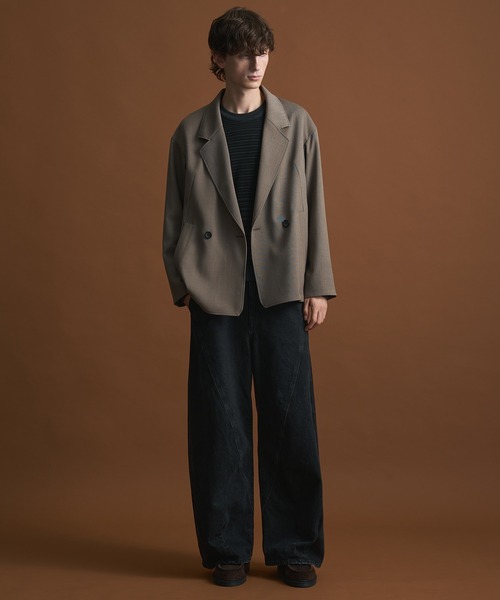 PUBLIC TOKYO（パブリックトウキョウ）の「PUBLIC DENIM　ワイドバギーパンツ（デニムパンツ・メンズ・その他2/グリーン/ブラック・1/2）」の16枚目の写真