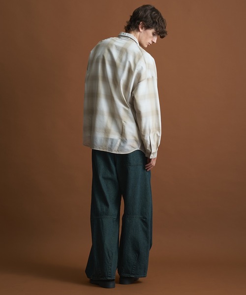 【新品未使用・タグ付き】PUBLIC TOKYO 立体裁断ワイドバギーパンツ PUBLIC TOKYO ジーンズ DENIM 立体裁断ワイドバギーパンツ