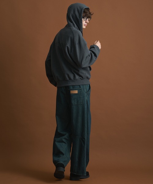 PUBLIC DENIM 立体裁断ワイドバギーパンツ（デニムパンツ