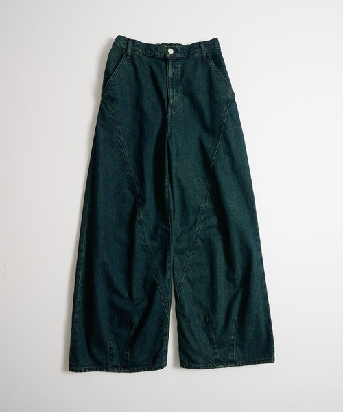 【新品未使用・タグ付き】PUBLIC TOKYO 立体裁断ワイドバギーパンツ PUBLIC DENIM 立体裁断ワイドバギーパンツ（デニムパンツ
