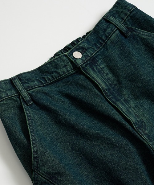 【新品未使用・タグ付き】PUBLIC TOKYO 立体裁断ワイドバギーパンツ PUBLIC TOKYO ジーンズ DENIM 立体裁断ワイドバギーパンツ
