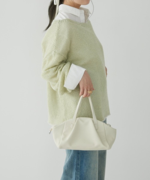 Auntie Rosa(アンティローザ)の「【karin’s direction item】ラメシアールーズニット(ニット/セーター・レディース・グリーン/ピンク・FREE)」の15枚目の写真