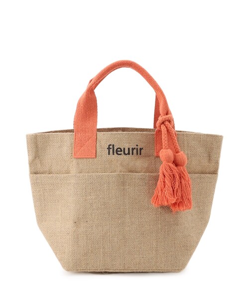 SHOO・LA・RUE(シューラルー)の「【高レビュー】夏を彩る ジュートランチトートバッグ(トートバッグ・レディース・オレンジ/ブルー/イエロー/ブラック系/ブラック系3/ブラック・00)」の14枚目の写真