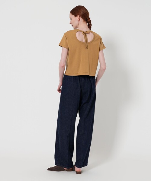 Steven Alan（スティーブンアラン）の「＜Steven Alan＞バックオープン Tシャツ（Tシャツ/カットソー・レディース・ブラック/ホワイト/ブラウン・FREE）」の14枚目の写真