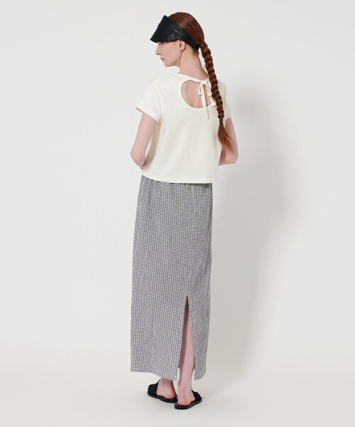 Steven Alan＞バックオープン Tシャツ（Tシャツ/カットソー