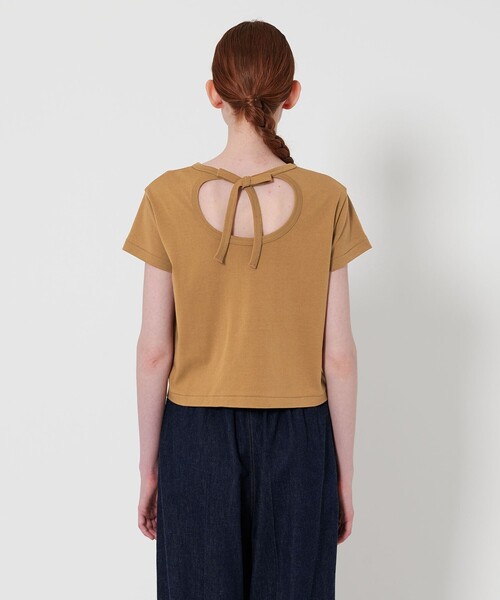 Steven Alan（スティーブンアラン）の「＜Steven Alan＞バックオープン Tシャツ（Tシャツ/カットソー・レディース・ブラック/ホワイト/ブラウン・FREE）」の7枚目の写真