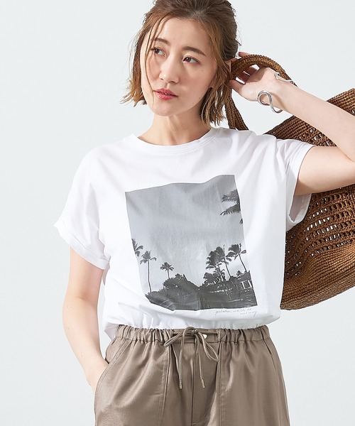 MICA&DEAL（マイカ＆ディール）の「フォトプリントT-shirt-palm tree