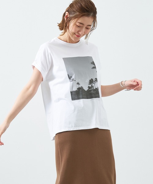 MICA&DEAL（マイカ＆ディール）の「フォトプリントT-shirt-palm tree