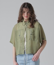 【直営店限定】EMBROIDERY SHEER SHIRT/刺繍シアーシャツ