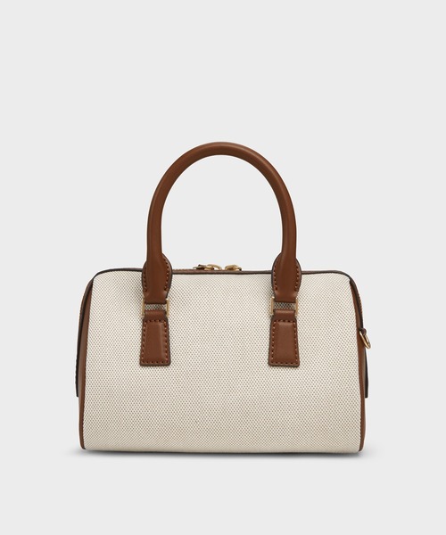 CHARLES & KEITH(チャールズ & キース)の「Everleigh エベルレイ ツートーンボウリングバッグ(トートバッグ・レディース・アッシュ・S)」の2枚目の写真