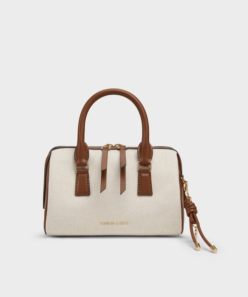 CHARLES & KEITH(チャールズ & キース)の「Everleigh エベルレイ ツートーンボウリングバッグ(トートバッグ・レディース・アッシュ・S)」の19枚目の写真