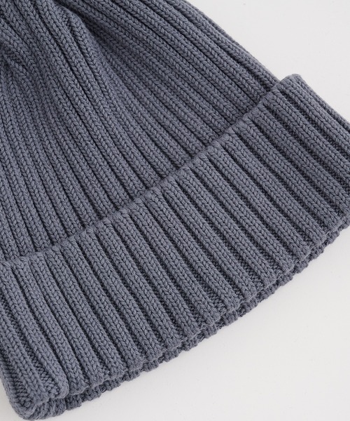 KIJIMA TAKAYUKI（キジマ　タカユキ）の「【KIJIMATAKAYUKI/キジマタカユキ】COTTON WATCH CAP（ニットキャップ/ビーニー・メンズ・ブラック・FREE）」の3枚目の写真