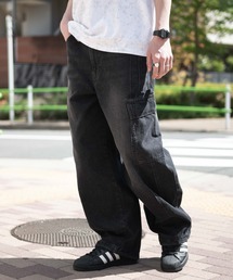 WEGO | WEGO/【25年春夏新作】イージー3Dバレルレッグデニムカーゴパンツ(デニムパンツ)