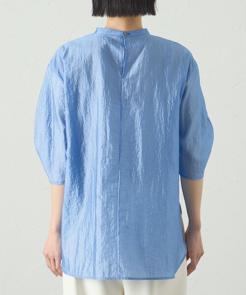 CAST:（キャストコロン）の「【1枚で着映える】ギャザーブラウス（シャツ/ブラウス・レディース・ブラック/ブルー系その他2/オフホワイト・M）」の14枚目の写真