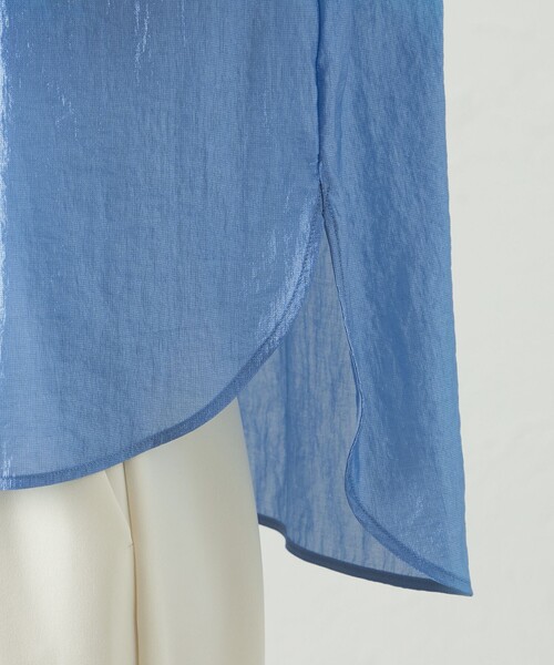 CAST:（キャストコロン）の「【1枚で着映える】ギャザーブラウス（シャツ/ブラウス・レディース・ブラック/ブルー系その他2/オフホワイト・M）」の12枚目の写真