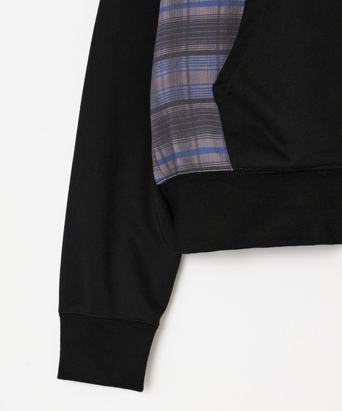 CHECK PRINT ZIP UP FUR HOODIE（パーカー）｜BEEDEN（ビーデン）の