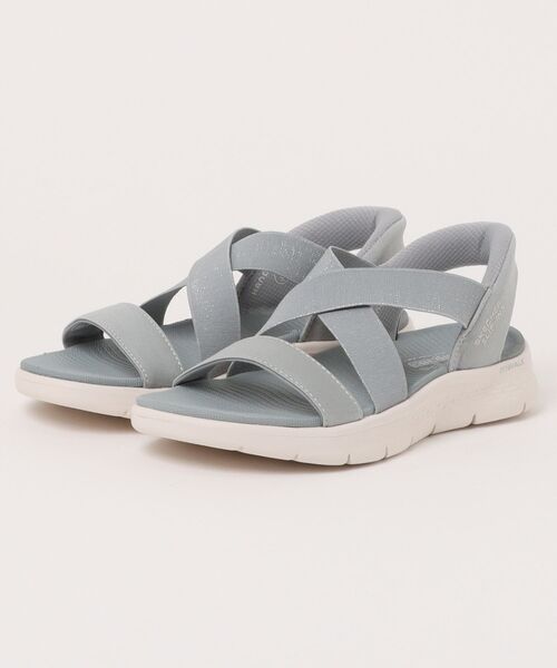 SKECHERS(スケッチャーズ)の「【SKECHERS】GO WALK FLEX SANDAL(サンダル・レディース・ブラック/グレー・23.0cm/24.0cm/25.0cm)」の2枚目の写真