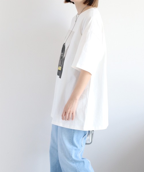 cepo(セポ)の「ユニセックス コットン天竺フォトプリントTee(Tシャツ/カットソー・レディース・オフホワイト/チャコール・M)」の13枚目の写真