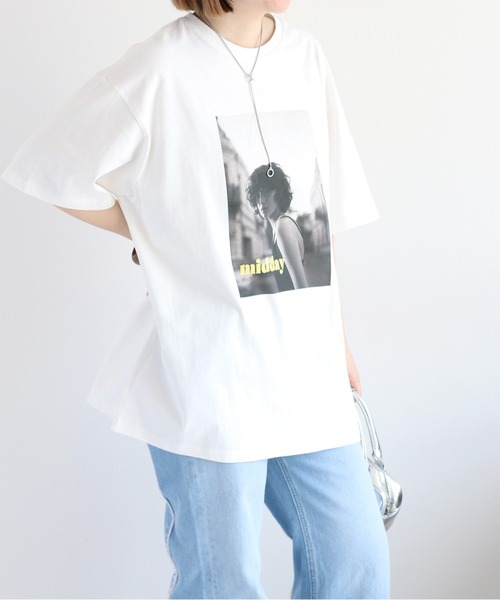 cepo(セポ)の「ユニセックス コットン天竺フォトプリントTee(Tシャツ/カットソー・レディース・オフホワイト/チャコール・M)」の15枚目の写真