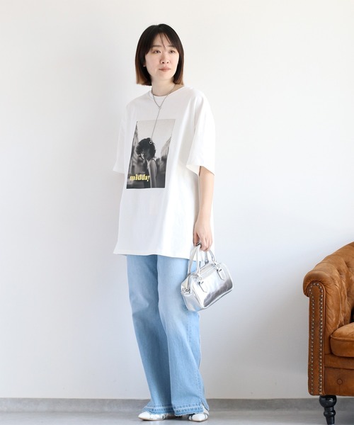 cepo(セポ)の「ユニセックス コットン天竺フォトプリントTee(Tシャツ/カットソー・レディース・オフホワイト/チャコール・M)」の10枚目の写真
