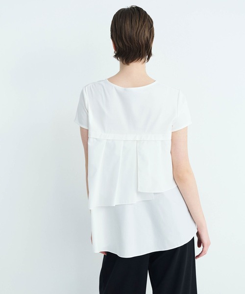 N.O.R.C（ノーク）の「タイプライターバックシャントップス【クールスムース】（Tシャツ/カットソー・レディース・ブラック/オフホワイト・フリー）」の10枚目の写真